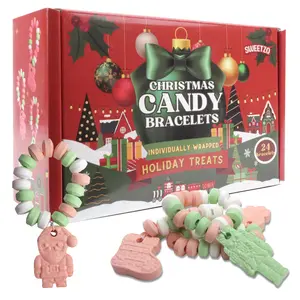 Christmas Candy Bracelets, Individually Wrapped Holiday Treats, Perfect Stocking Stuffer Candies, 24 Count, 10.16 Ounces