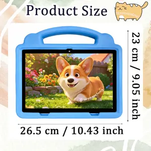 KidsTablet 10.1-inch Android children's tablet with dual cameras for vision protection, parental control for children's education tablet with WiFi, birthday gift for TikTok, Fathersdaygift, SummerWins, DealsForYouDays, no adapter