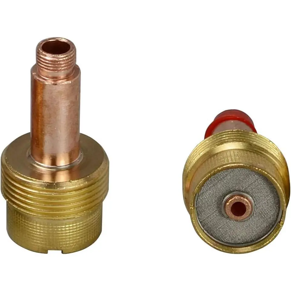 Large Diameter Gas Lens Collet Body Parts - 10N Series TIG Collet, 995795 Jumbo, 1/8"x2" (3.2mmx50mm), Welding Accessory, 2pk for SR WP 17-18-26 TIG Welding Torch