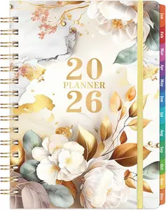 2026 Planner - Planner 2026 Weekly and Monthly, JAN.2026 - DEC.2026, 8.5" x 6.4", 2026 Calendar Planner with Monthly Tabs, Back Pocket, Sturdy Binding
