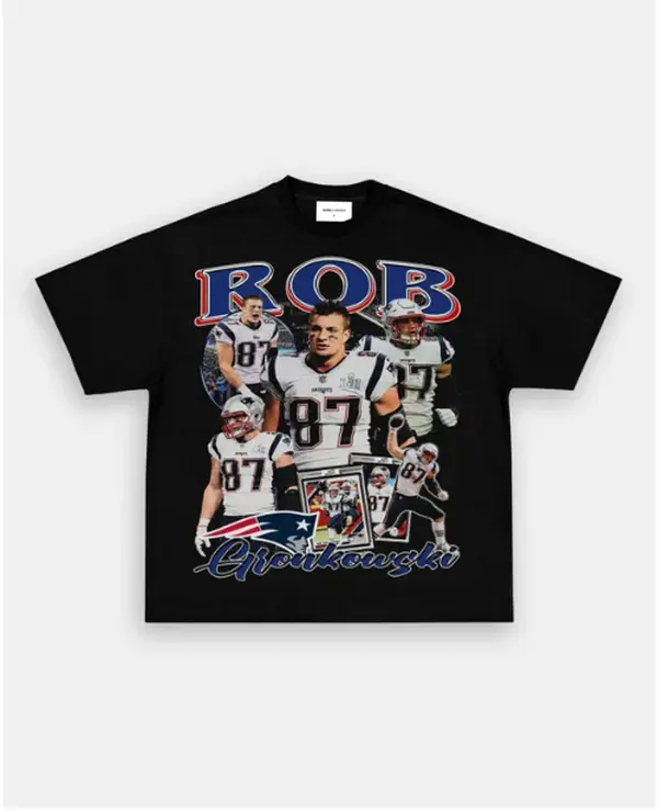 ROB GRONKOWSKI TEE, Retro Football Shirt ,Football Shirt Christmas Gift Unisex, Football 90s Vintage Fan Gift,football American Graphic Vintage, Gift For women And Man Unisex T-shirt