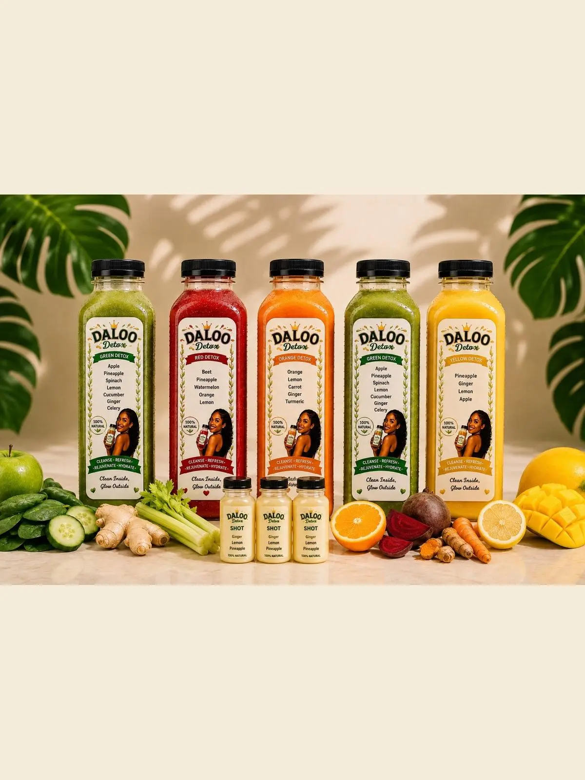 DALOO DETOX NATUREL FRUIT JUICE 12 OZ FI