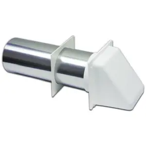 212 MAIN Lambro 222WS 3 in. White Dryer Hood Vent, Household Appliance Part with Removable Screen