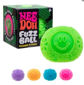 Fuzz Ball - Sensory Toy with a Velvet Texture and Soft Cloud Squish - Wavy Pattern You Can See and Feel - Ages 3 and Up - Color May Vary; One Per Pack