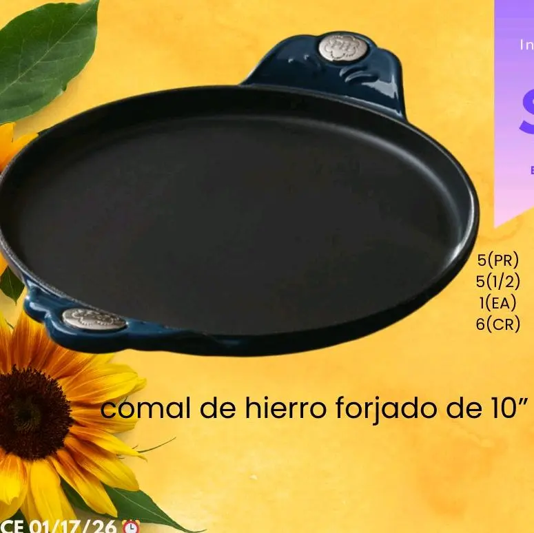 comal de hierro forjado 10" comal de hierro forjado 10"