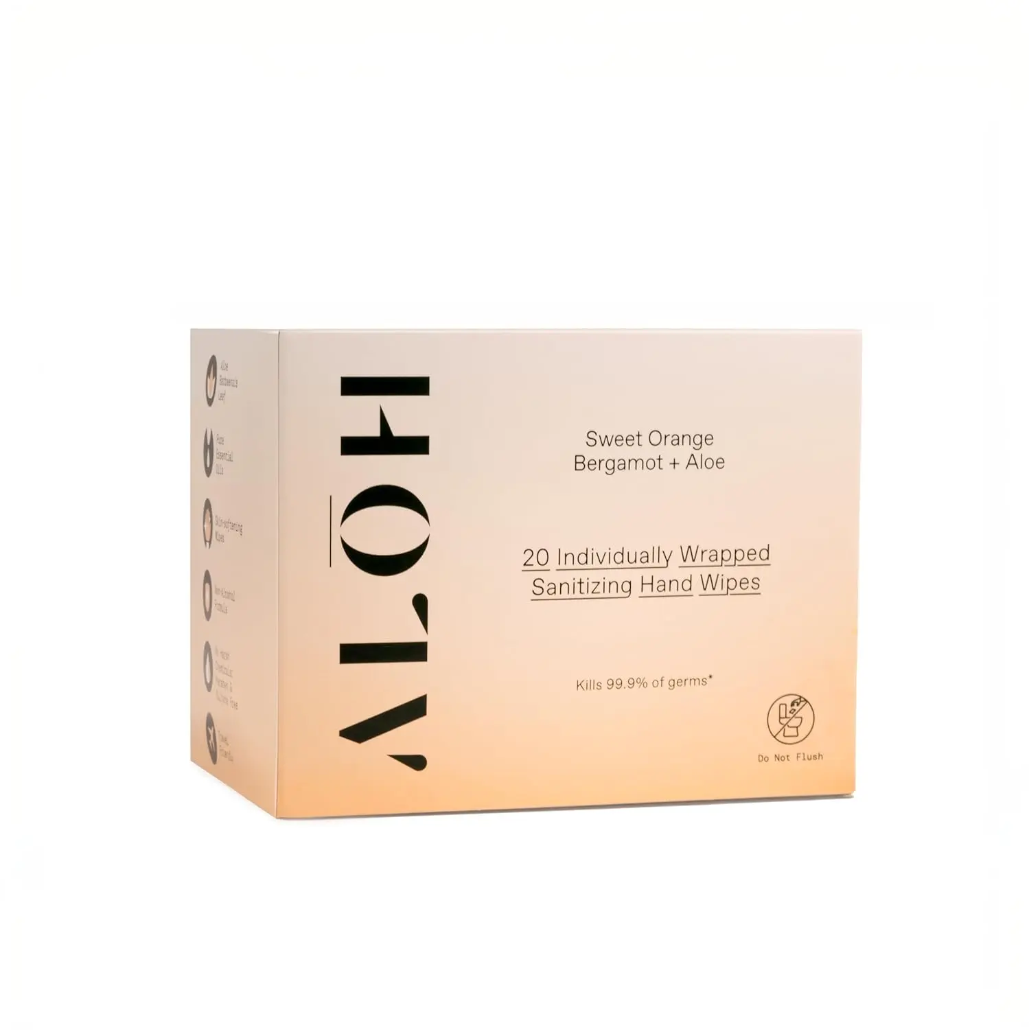 ALOH Hand Sanitizing Wipe Sachets, Sweet Orange Bergamot – 99.9% Germ Protection backtoschool