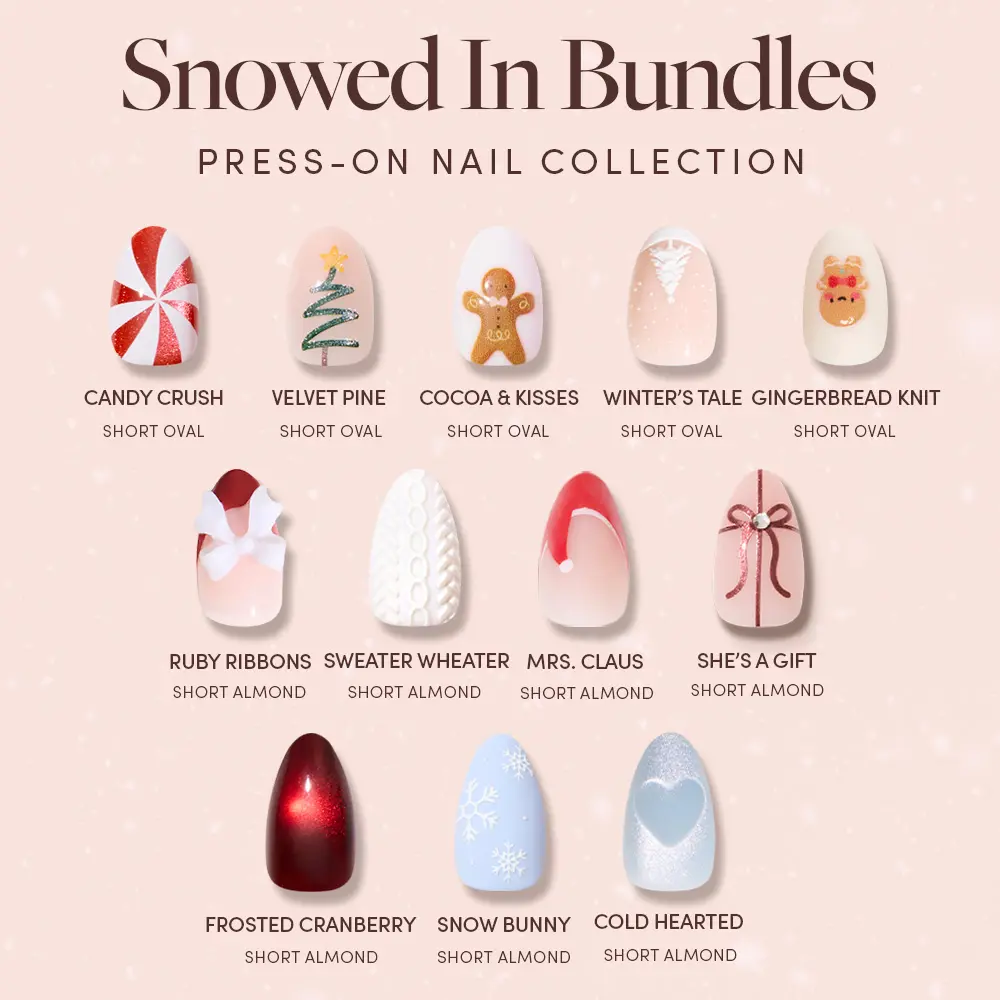 Glamnetic Snowed In Press-On Nail Bundles Glamnetic Snowed In Press-On Nail Bundles
