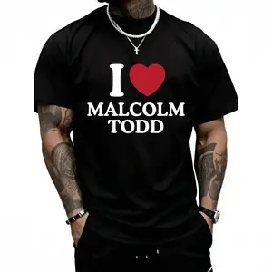 I Love Malcolm Todd Shirt Casual Style Tee Casual Comfy Breathable