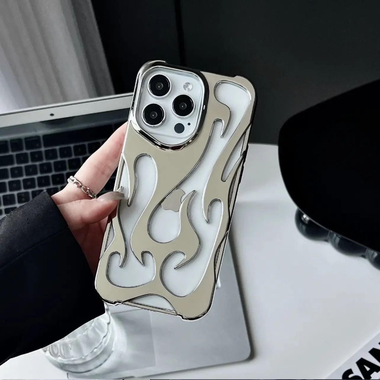 Heat Dissipation Flame Pattern High-grade Soft Shell Phone Case Protection Smartphone Protector