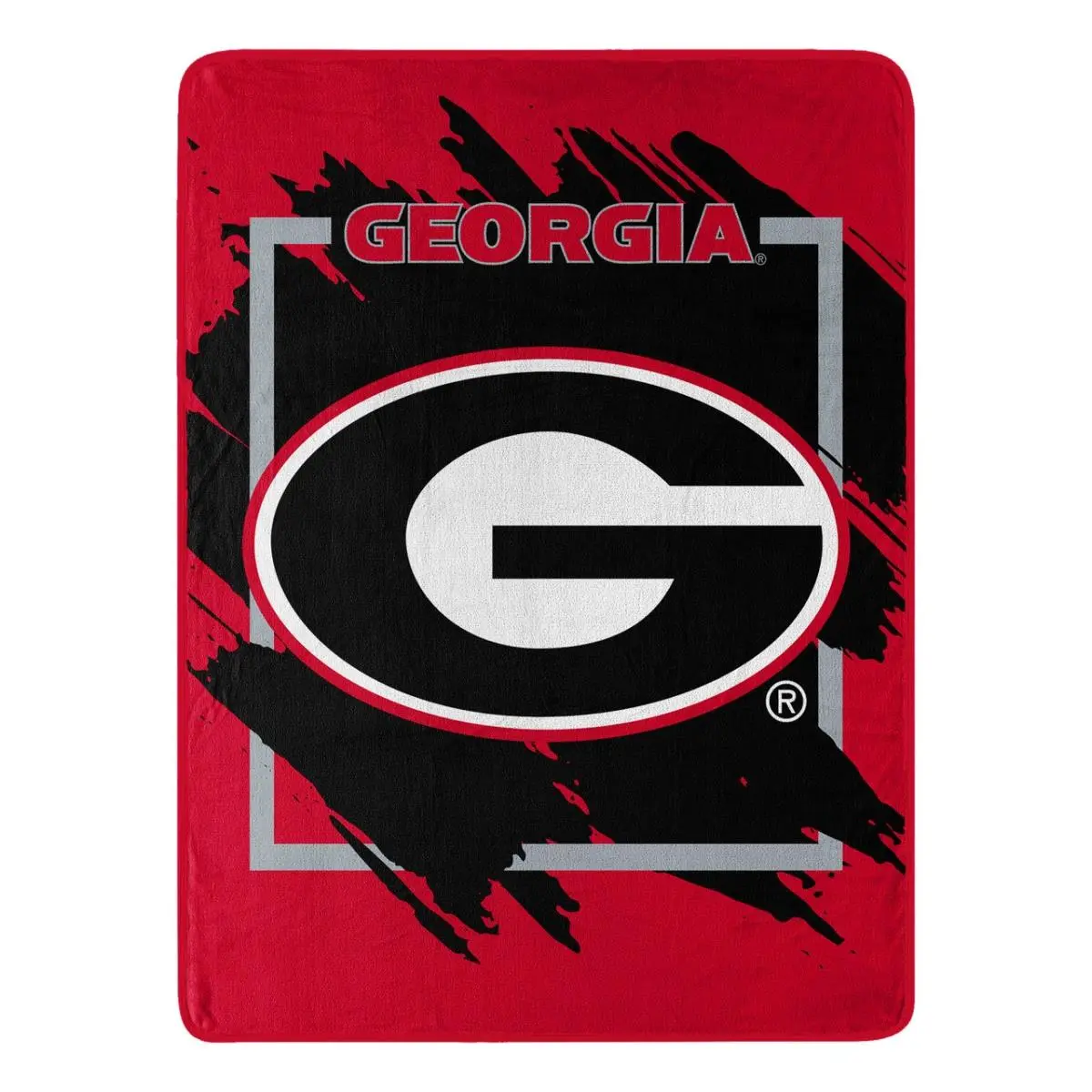 Northwest 9060433011 46x60 in. Georgia Bulldogs Micro Raschel Dimensional Design Rolled Collegiate, Sports Logo, Team Logo Blanket, Collegiate Design Blankets, Sports Logo Blankets