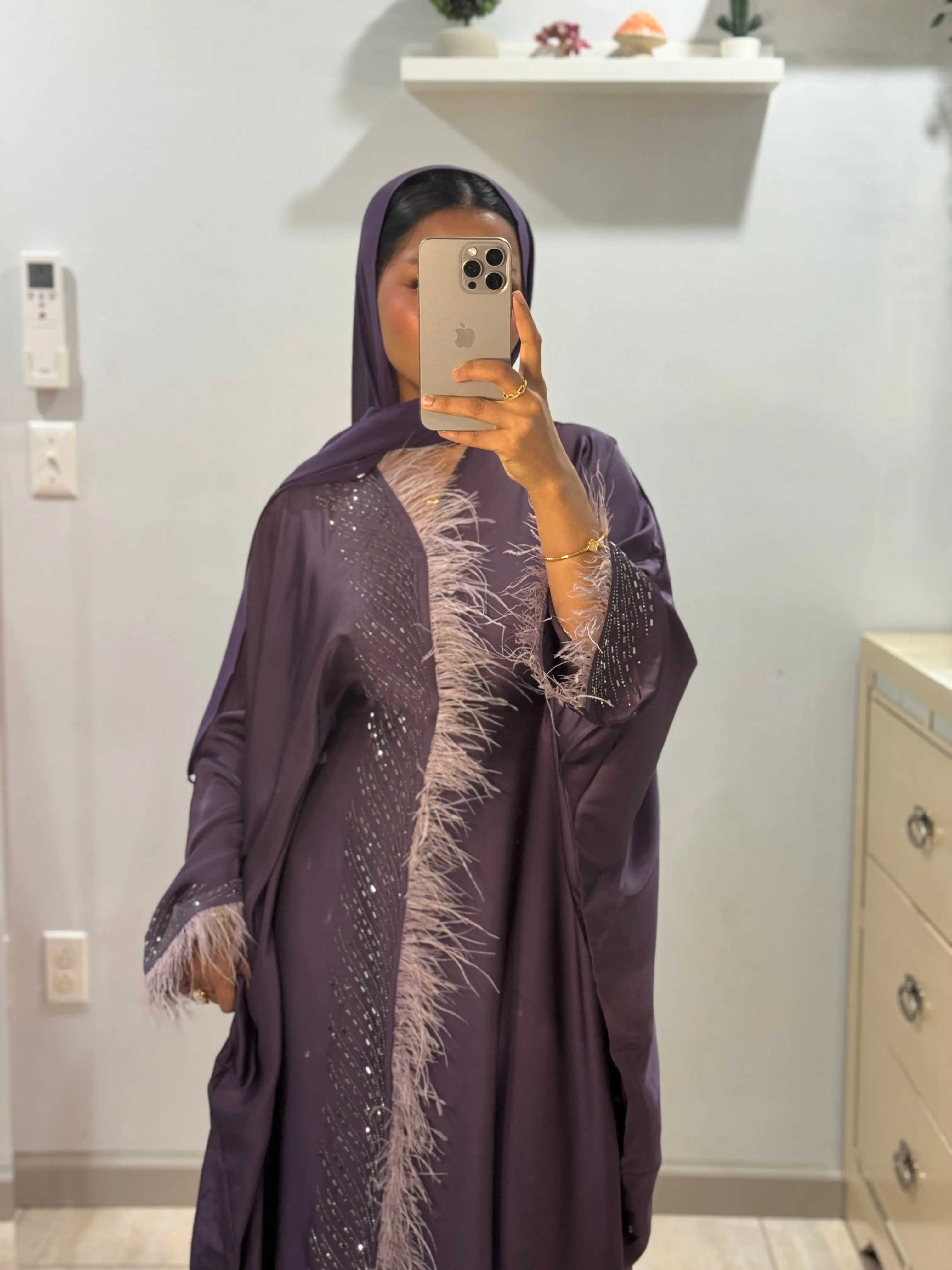 Butterfly abaya