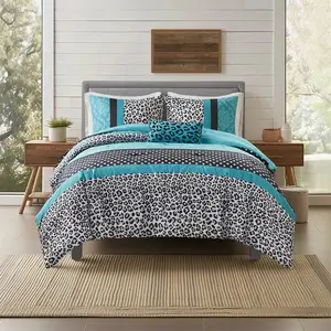 Mi Zone Comforter Set Fun Bedroom Decor - Modern All Season Polka Dot Print, Vibrant Color Cozy Bedding Layer, Matching Sham, Decorative Pillow