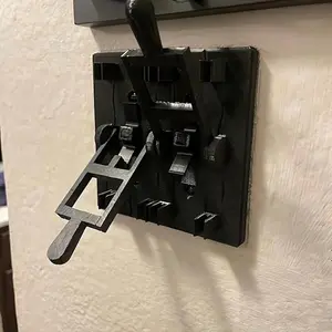Horror Movie Prop Light Switch Cover with Flip Handles, Wall Plate for Home Decor, Easy Installation without Electricity Or Batteries, No Power Needed