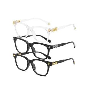 3PCS New Square Glasses, Unisex, Stylish Light Luxury Elegant Artsy Reading Glasses, Multiple Styles Available, Perfect Gift for Him, Ideal for Daily Compute