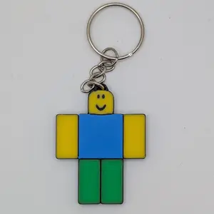Roblox Noob Inspired Keychain, Roblox Noob, Keychain, Purse, Handbag, Backpack, Forsaken