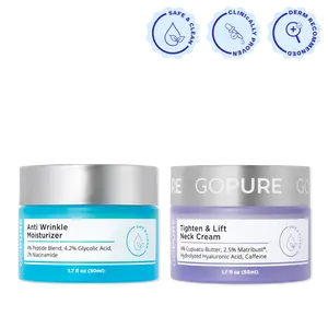 GOPURE Wrinkle Remedy Set - Neck Cream + Anti-Wrinkle Moisturizer