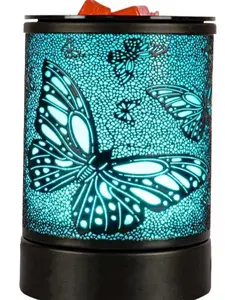 Butterfly Black Electric Fragrance Wax Melts Warmer Oil Melter Scented Tart Burner for Home Decor cashwaxmelt