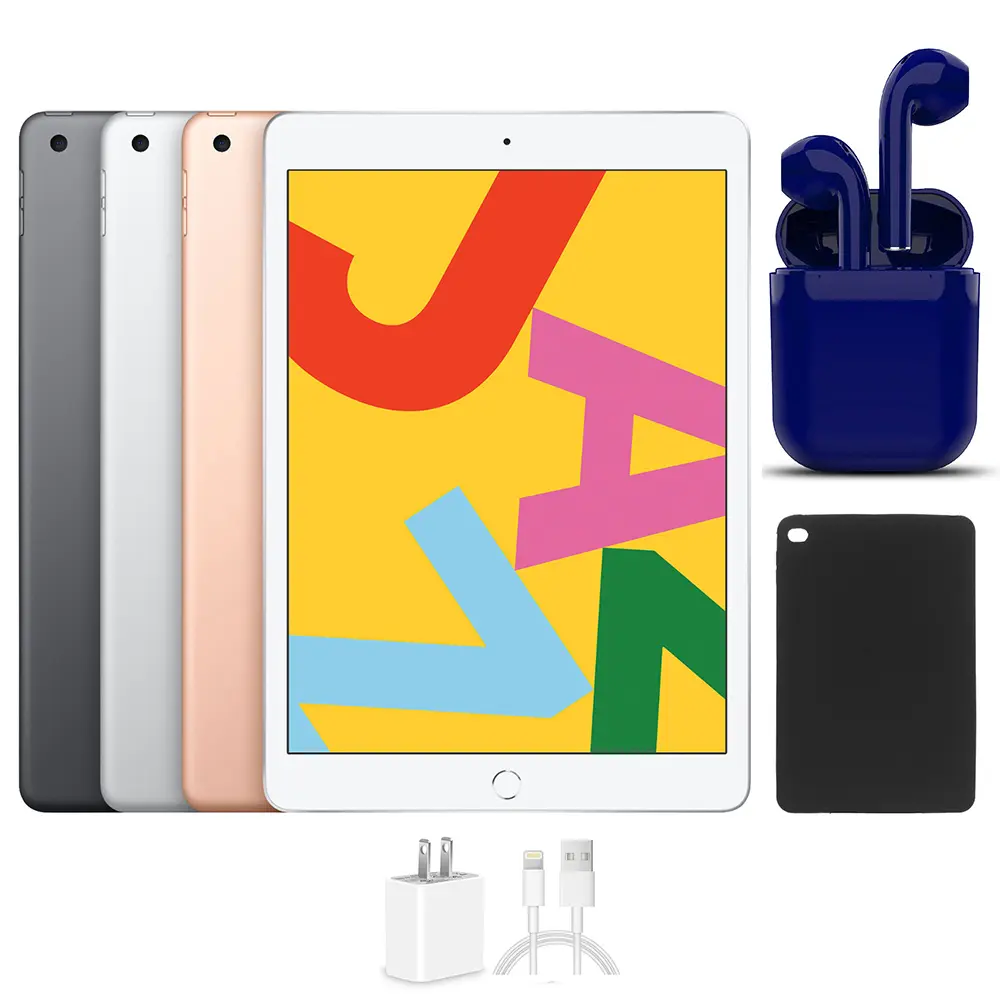 Refurbished Apple iPad 10.2-Inch, 32GB-128GB, Wi-Fi Only, All Colors, Bundled (Good condition)