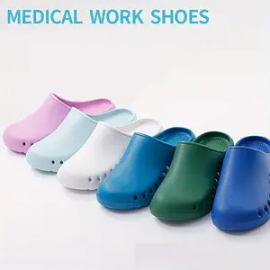 VMI Surgical Shoes, Closed Toe Non-Slip EVA Slip-On Shoes for Doctors, Nurses, Lab Workers, Comfortable and Durable Girl Women Footwear Flat