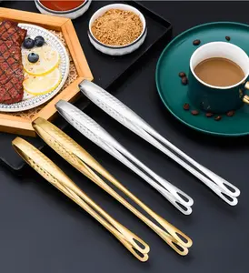 Outdoor Camping Stainless Steel BBQ Tongs, Multi-functional Kitchen Food Clips, Commercial Barbecue Clips for Grill Restaurants