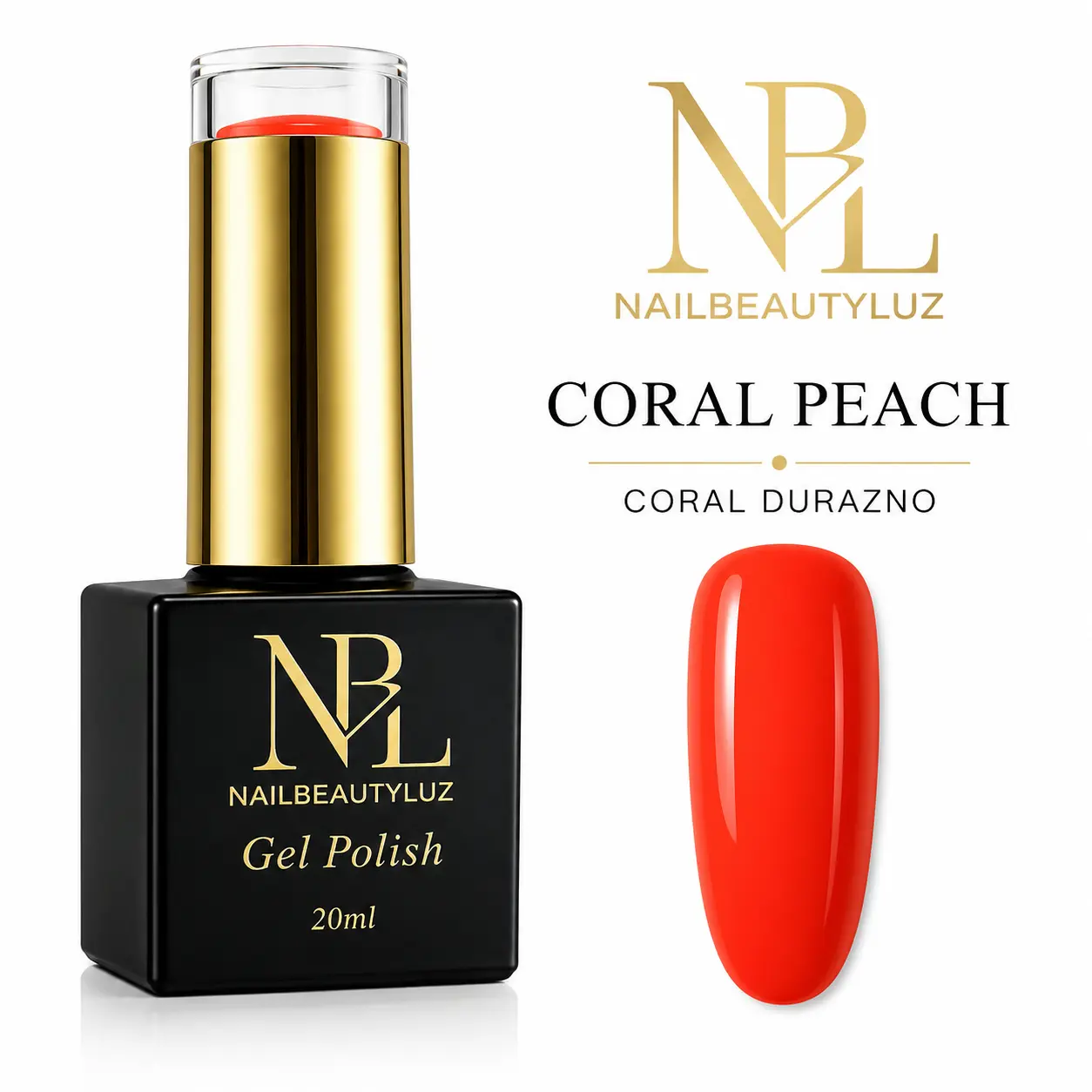 NBL Coral Peach Gel Polish 20ML