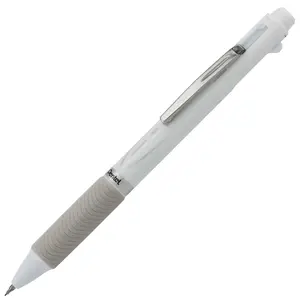 EnerGel 2S Multi-Function Writing Pen - 2-Ink (Black/Red) + 0.5mm Pencil, 0.5mm Fine Point, Smooth Writing, Black Barrel, Fine Point Pens, Writing Pens