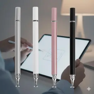 Dual-Function, Premium Stylus Pen for Android iOs tablets 7 Phones: precision Touch Screen Pen with Ballpoint Writing, Portable Digital Pen for Note-Taking, Drawing, Capacitive Stylus for iPad, Samsung, All tablets & Smartphones, Touchscreen Pen