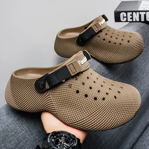 Unisex EVA Thick-Soled Non-Slip Slip-On Walking Shoes - Outdoor Beach Slides & Sandals