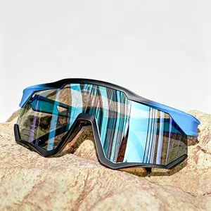 Polarized Sports Sunglasses for Men Women UV400 Protection Cycling Running Hiking Fishing Dirt Bike Motocross OffRoad Windproof Anti Glare Lightweight Outdoor Riding Goggles for Summer Mountain Biking Climbing Travel