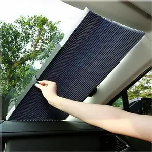 Car Retractable Sunshade, Car Windshield Sunshade, Large Sun Visor Protector Blocks, Universal Car Interior Accessories, Car Window Shades, Windscreen Shade Cover, Sunshade For Car Windshield