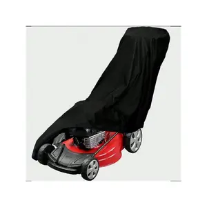 Outdoor Lawn Mower Cover,Heavy Duty Polyester Oxford Waterproof With Drawstring,Waterproof Uv Resistant,Lawnmower Cover For Outdoor Black (75 "X 43" X 26 ")   Lawn Mower Cover For Outside Storage Waterpr-Oof 210D Oxford Lawn