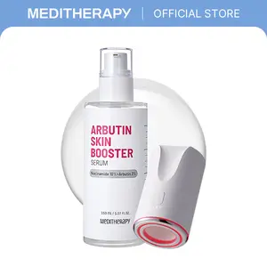 Arbutin Skin Booster Device Serum | All-In-One Micro-Infusion Brightening System with 10% Niacinamide + 2% Arbutin | Dark Spot Care for Clear, Even & Glass Skin | Painless & Sensitive-Safe | 5.07oz | MEDITHERAPY Official