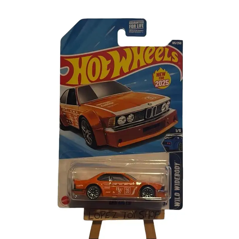 HOT WHEELS 1:64 Scale Orange Wild Widebody BMW 635 CSI Numbered Diecast Car Model Replica, Collectibles, Model Cars, Compatible with Hot Wheels Displays, Diecast Toys, Collector's Edition