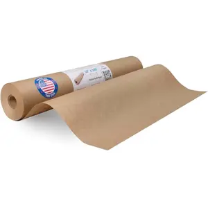 Brown Kraft Paper Roll 18" x 2160" (180 feet) - Kraft Paper Roll 30lb Thickness - Brown Wrapping Paper for Packing, Moving, Shipping & Crafts/Arts - 100% Recycled Natural Craft Paper Roll by IDL Packaging