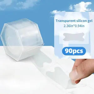 90pcs Hydrocolloid Gel Blister Patches - Anti-Slip Foot Care Pads in Clear - Ideal for Heel Pain Relief, Blisters & Abrasion - Perfect for Sports, Hiking & Daily Use, Foot Care Tools