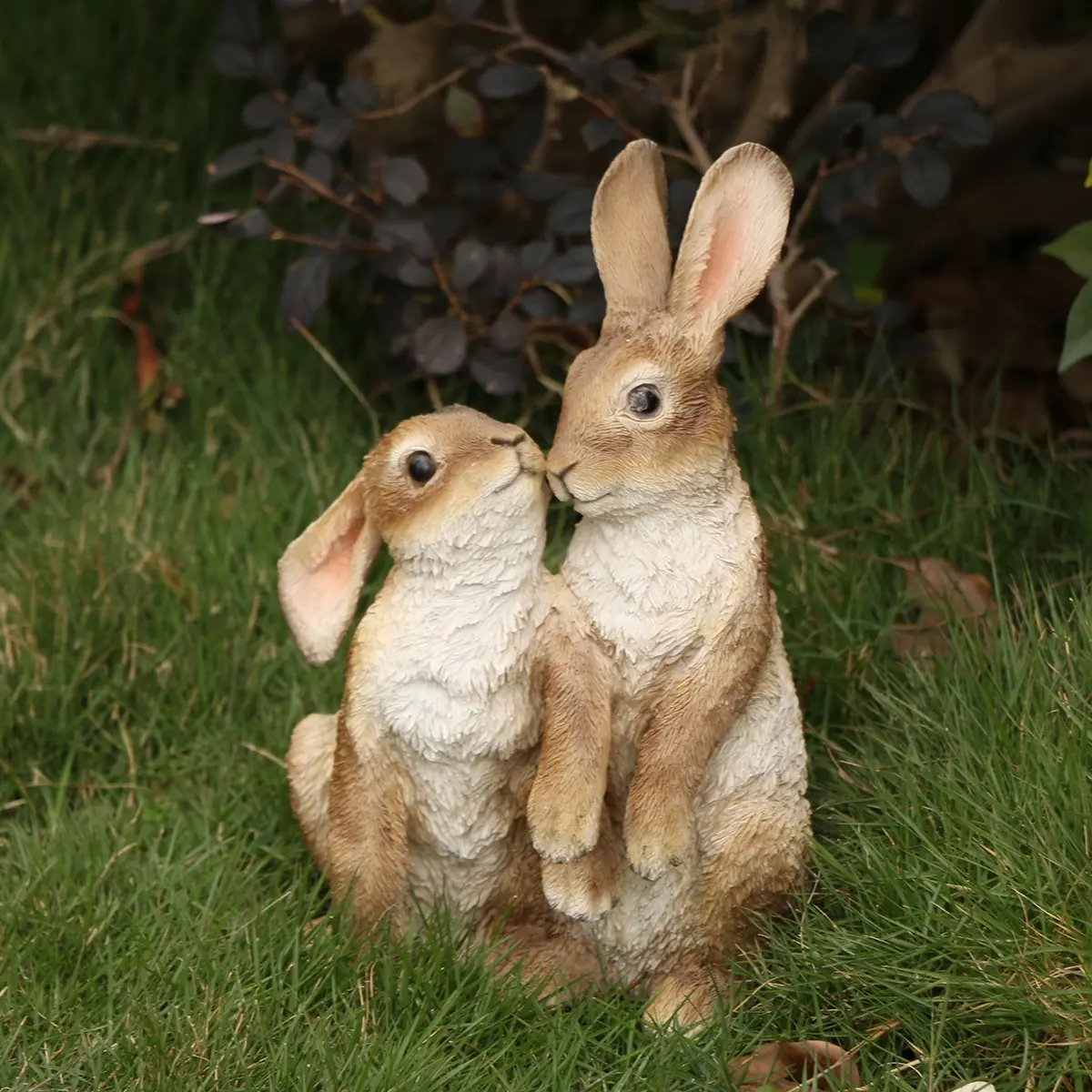Standing Rabbit Easter Decoration Statue, Unique Rustic Home Decor, Outdoor Bunny Sculpture, Perfect Spring Gift for Kids and Adults