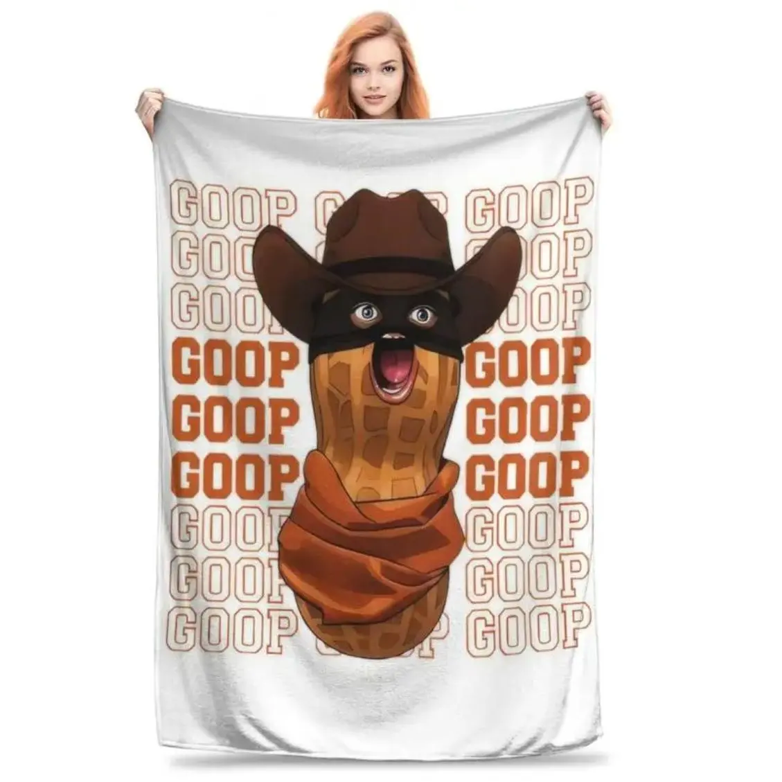 Arc Raiders The Burnt Peanut Goop Meme Blanket Lightweight Throw Blanket Flannel Fleece Microfiber Plush Bed Blanket Super Soft Blanket for All-Season Travel Camping Home Rug Applies to Super soft  decorative sofa/sofa/bedroom