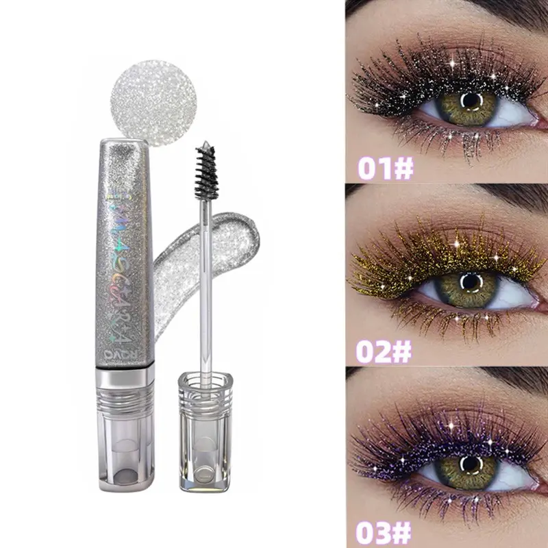 Sparkling Sparkle Crushed Diamond Colored Pearlescent Glitter Mascara