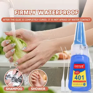 401 Nail Glue High-Speed Adhesive, 3-Second Quick Dry, Essential for Nail Artists and Beauty Lovers, Transparent Gel, Nail Art Supplies