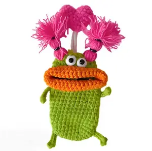 Winter Ugly Cute Handmade Crochet Key Guard – Funny Anti-Scratch Protector for Car & Home Keys| Soft Yarn Handcrafted Cover, Sweet Gift for Friends & Family