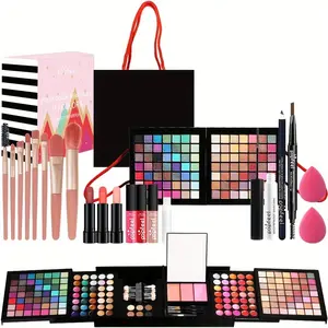 Advanced Makeup Box Set Long Term Use Of Cream Blush Lipstick Eyeshadow Matte Eyeliner Pen Eye Shadow Plate Luxury Beauty Set Cosmetic Holiday Gifts