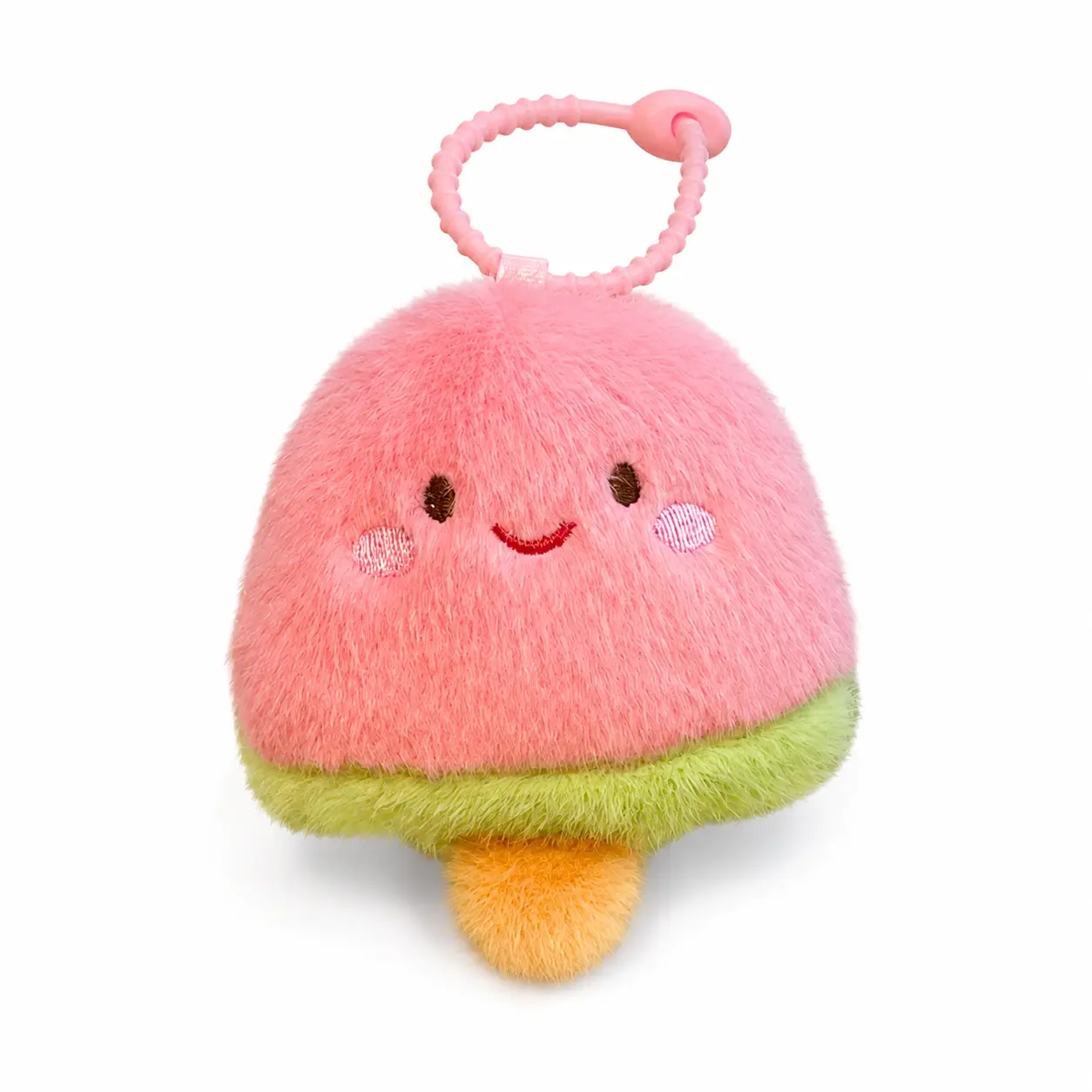 Cute Y2K Watermelon Bag Charm Keychain, Soft Fuzzy Fruit Pendant for Purse Backpack Keys
