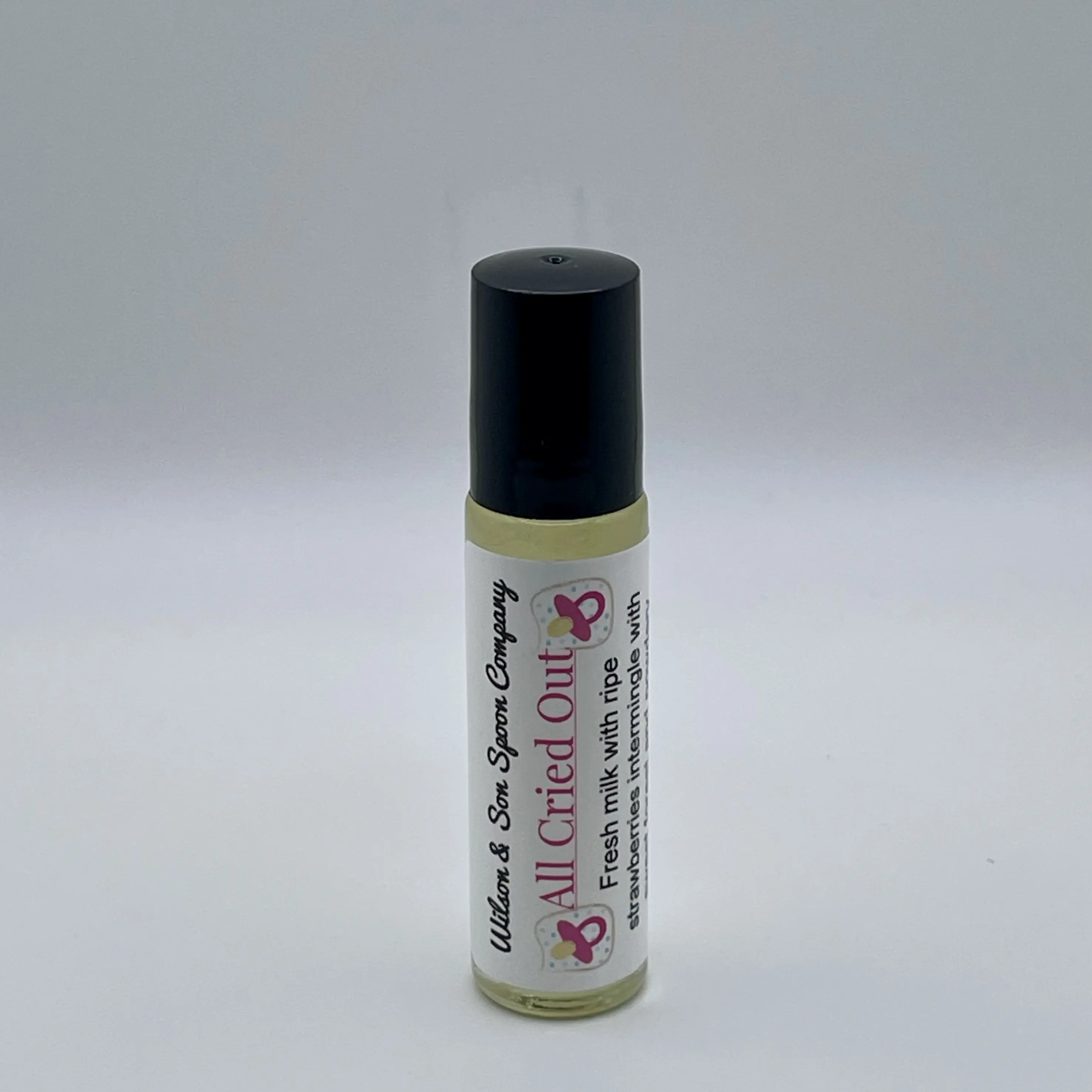All Cried Out Rollerball Perfume Oil, Highly Fragrant Unisex Fragrance with Strawberry, Caramel & Woody Notes in a Sweet Almond Oil Base, 2.5 oz, Body Oil