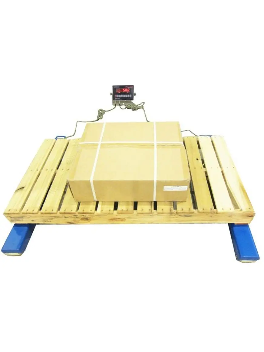 Optima Scales Industrial Weigh Beam System - 48 in Length, 5000x1lb Capacity, Steel Frame, Animal Weighing Function, Auto Hold Feature