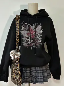 Women's Hooded Sweatshirt Casual Sport Outdoor Fashion Loose Fit Versatility Commute Trend Daily Natural Texture Personality Artistic Chic Classic Confidence Streetwear