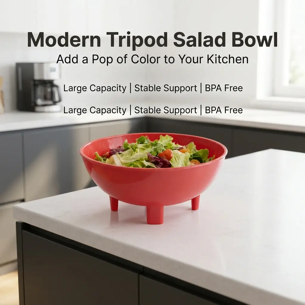 3pcs Sturdy Polypropylene Traditional Legged Mexican Flair Molcajete Bowls Set - 4.5" Disposable Tableware for Dips & Sauces, Taco Night