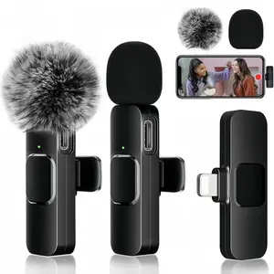 Pro Wireless Clip-On Mics for iPhone (2 Pack), Studio-Grade Sound with Intelligent Noise Reduction, No-Hassle Setup for Live Streaming, Vlogging, Podcasts & TikTok | Content Microphone, Streaming Equipment, Wireless Mic & Audio Receiver microphone