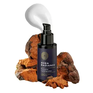 Shea Radiance Restorative Hydrating Lotion - Chaga mushroom + Niacinamide (Vitamin B3) - Hydrate & Glow - Lightweight Face & Skin Moisturizer 50ml
