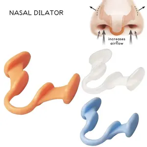 4-Piece Silicone Anti-Snoring Device Set, Snore Stopper Nasal Clip for Men & Women, Comfortable Invisible Ventilation Airflow Design, Daily Use