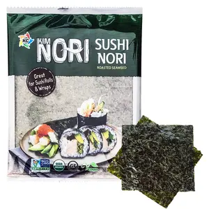 Kimnori Organic Sushi Nori Roasted Seaweed Sheets 25g (10 Sheet x 16 Pack)